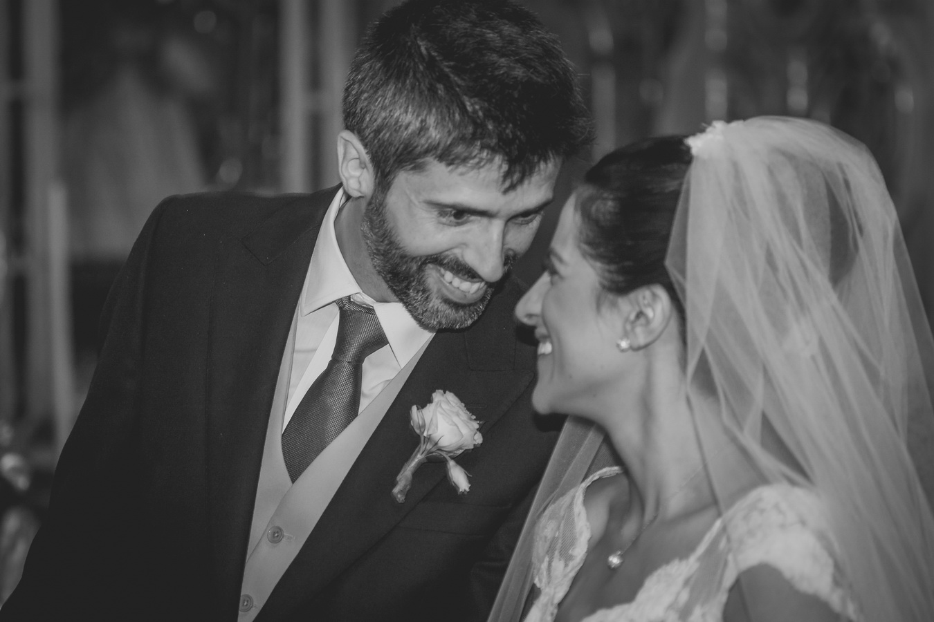 Pareja de novios durante la ceremonia